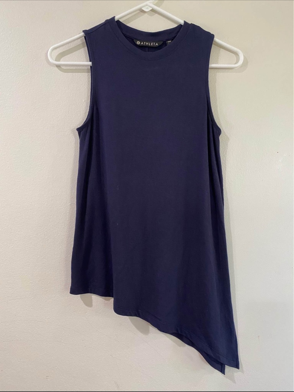 Athleta Deep Navy Asymmetric Tank Dress